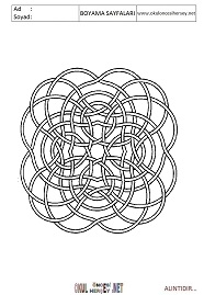 Mandala boyama sayfaları